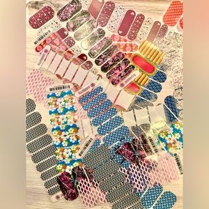 MYSTERY pack 5 half-sheets of Jamberry nail wraps assort.